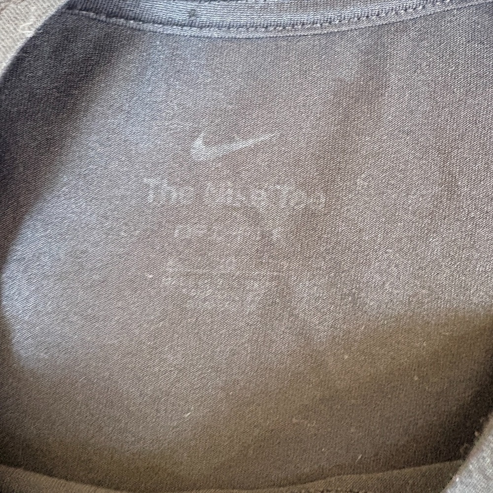 Nike Dri-FIT Tee Shirt Mens M Black White Swoosh Logo Activewear Long Sleeve - Picture 5 of 7